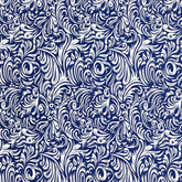 Ella Royal Blue Printed—90%-Polyester 10% Spandex Fabric—Available by the Yard—Nationwide Shipping